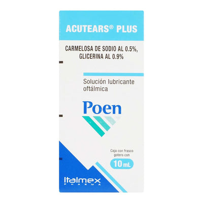 Solución Oftálmica Lubricante Italmex Poen Acutears Plus 10 ml | Sjögren | Servemex México