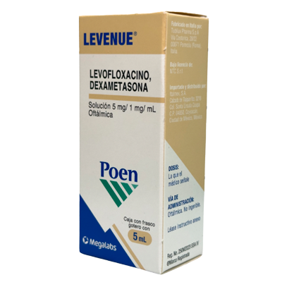 Solución Oftálmica Italmex Poen Levenue 5 ml | Inflamación Ojo | Servemex México